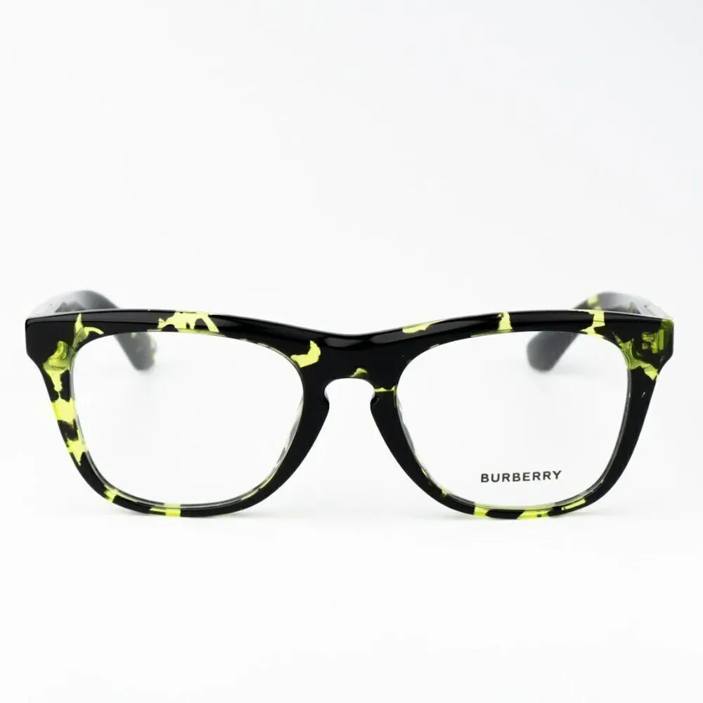 SALE! NEW Burberry BE2409 4124  Green Havana Square Unisex Eyeglasses BE 2409